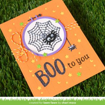 Lawn Fawn - Stanzschablone "Embroidery Hoop Snowflake" Add-on Die