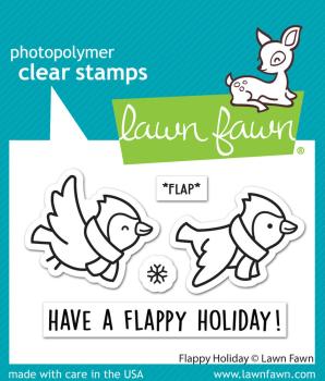 Lawn Fawn - Stempelset "Flappy Holiday" Clear Stamps