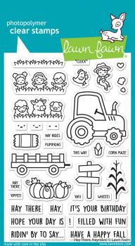 Lawn Fawn - Stempelset "Hay There, Hayrides!" Clear Stamps