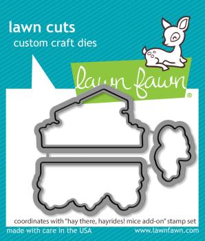 Lawn Fawn - Stanzschablone "Hay There, Hayrides! Mice" Add-on Die