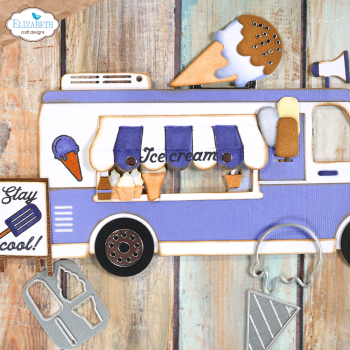 Elizabeth Craft Designs - Stanzschalone "Food Truck Accessories" Dies