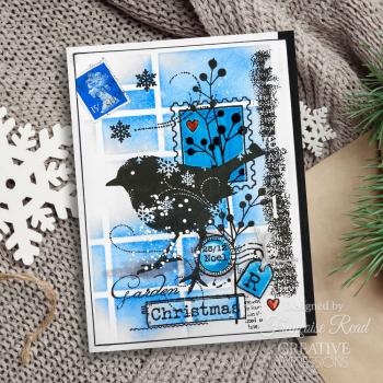 Woodware - Stempelset "Christmas Junk Labels" Clear Stamps Design by Francoise Read