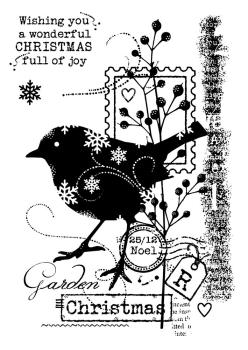 Woodware - Stempelset "Christmas Robin" Clear Stamps Design by Francoise Read