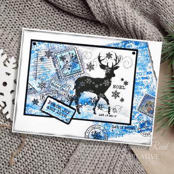 Woodware - Stempel "Winter Reindeer" Clear Stamps Design by Francoise Read