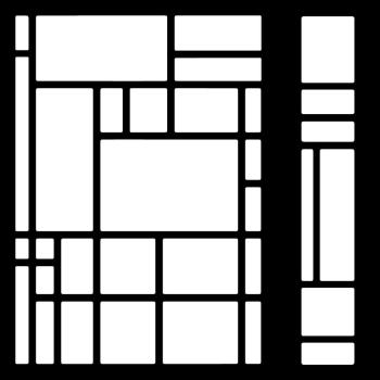 Woodware - Schablone "Abstract Grid" Stencil