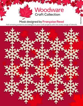 Woodware - Schablone "Snowflake Screen" Stencil