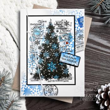 Woodware - Schablone "Snowflake Screen" Stencil