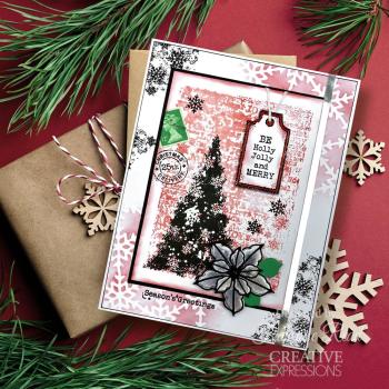 Woodware - Schablone "Snowflake Screen" Stencil