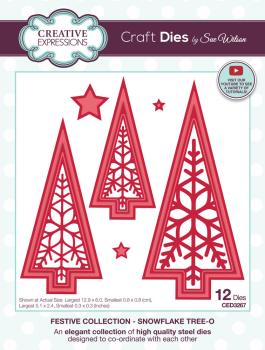 Creative Expressions - Stanzschablone "Snowflake Tree-O" Craft Dies Design by Sue Wilson