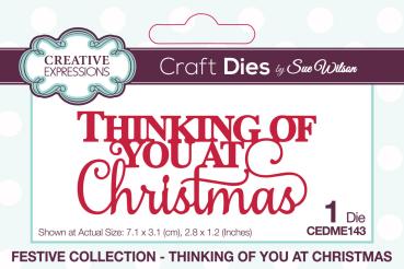 Creative Expressions - Stanzschablone "Thinking Of You At Christmas" Craft Dies Design by Sue Wilson
