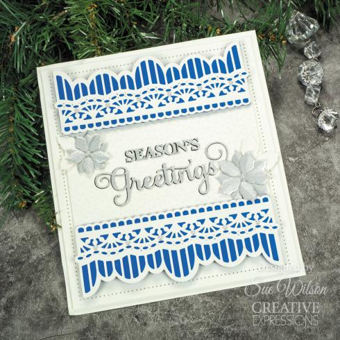 Creative Expressions - Stanzschablone "Season's Greetings" Craft Dies Design by Sue Wilson