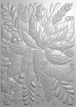 Creative Expressions - 3D Embossingfolder 5x7 Inch "Poinsettia Bliss" Prägefolder Design by Sue Wilson