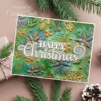 Creative Expressions - 3D Embossingfolder 5x7 Inch "Nature's Christmas" Prägefolder Design by Sue Wilson