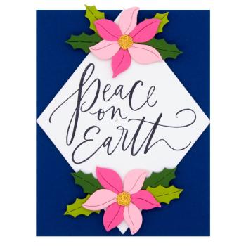 Spellbinders - Buchdrucktechnik "Peace on Earth" Press Plate