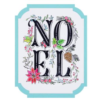 Spellbinders - Buchdrucktechnik "Festive Noel" Press Plate