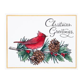 Spellbinders - Buchdrucktechnik "Christmas Greetings" Press Plate