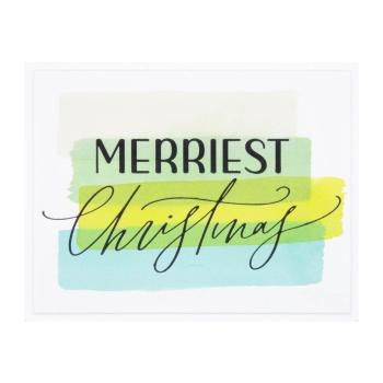 Spellbinders - Buchdrucktechnik "Merriest Christmas" Press Plate