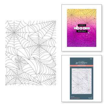 Spellbinders - Buchdrucktechnik "Spider Web Background" Press Plate