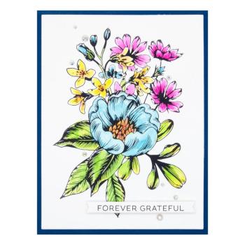 Spellbinders - Buchdrucktechnik "Pressed Bouquet" Press Plate