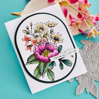 Spellbinders - Buchdrucktechnik "Pressed Bouquet" Press Plate