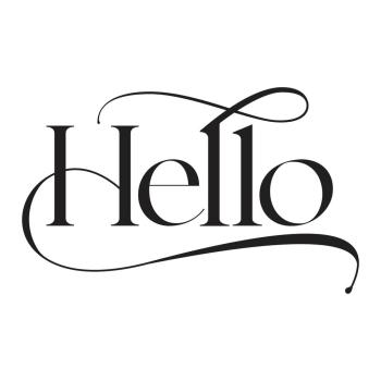 Spellbinders - Buchdrucktechnik "Hello" Press Plate