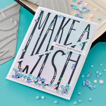 Spellbinders - Buchdrucktechnik "Diagonal Make a Wish" Press Plate