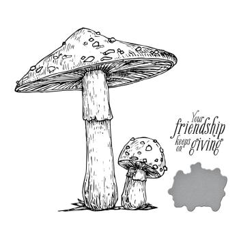 Spellbinders - Press Plate & Dies "Mushroom Duo"