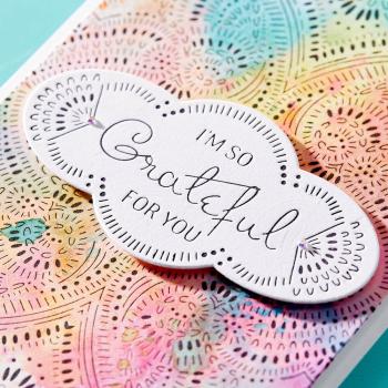 Spellbinders - Press Plate & Dies "So Grateful for You"