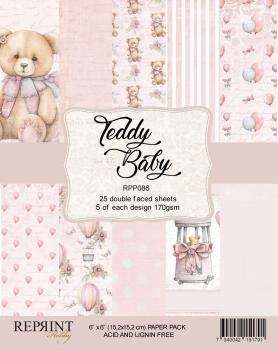 Reprint - Designpapier "Teddy Baby" Paper Pack 6x6 Inch - 25 Bogen