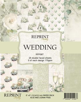Reprint - Designpapier "Wedding" Paper Pack 6x6 Inch - 25 Bogen