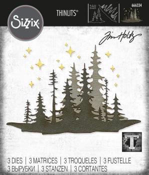 Sizzix - Stanzschablone "Forest Shadows" Thinlits Craft Dies by Tim Holtz