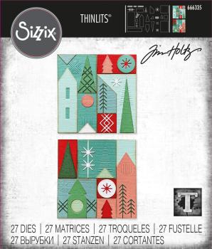 Sizzix - Stanzschablone "Holiday Blocks" Thinlits Craft Dies by Tim Holtz