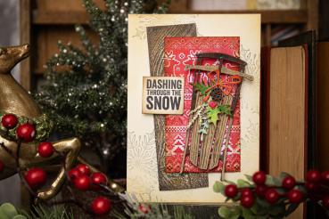 Sizzix - Stanzschablone "Vintage Sled" Thinlits Craft Dies by Tim Holtz