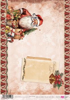 Paper For you - Decoupage Papier "Father Christmas I" Rice Paper Kit A4 - 6 Bogen