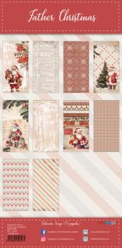 Papers For You - Designpapier "Father Christmas" Scrap Paper Pack 6x12 Inch - 10 Bogen 