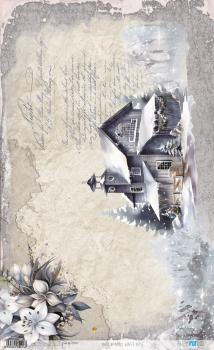 Paper For you - Decoupage Papier "Snow on the Forest I" Rice Paper Kit 54x33 cm - 4 Bogen