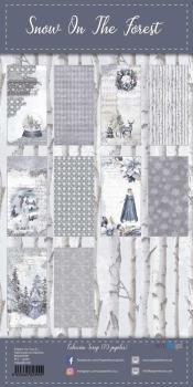 Papers For You - Designpapier "Snow On The Forest" Scrap Paper Pack 6x12 Inch - 10 Bogen 