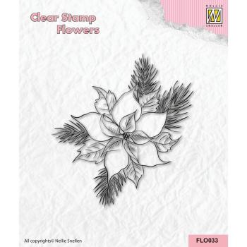 Nellie Snellen - Stempel "Poinsetta" Clear Stamps Flowers