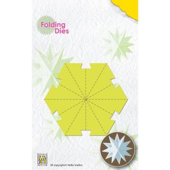 Nellie's Choice - Stanzschablone "Christmas Ball Star Medium" Folding Dies