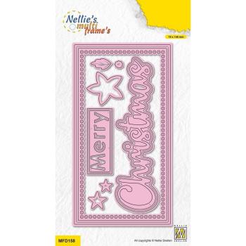 Nellie Snellen - Stanzschablone "Merry Christmas" Multi Frame Dies