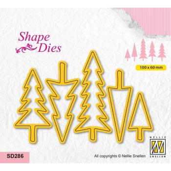 Nellie Snellen - Stanzschablone "Christmas Trees" Shape Dies