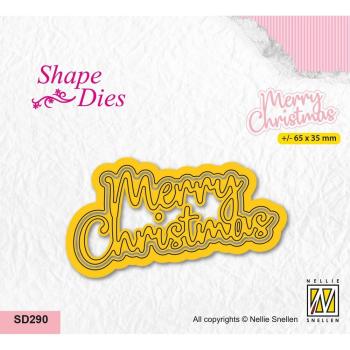 Nellie Snellen - Stanzschablone "Merry Christmas" Shape Dies