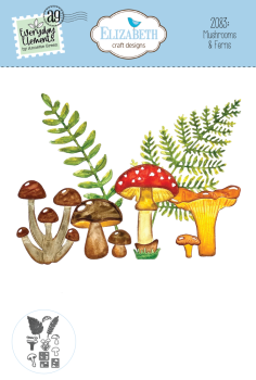 Elizabeth Craft Designs - Stanzschalone "Mushrooms & Ferns" Dies