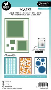 Studio Light - Schablone "Square Pattern" Stencil  