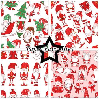 Paper Favourites - Designpapier "Christmas Gnomes" Paper Pack 12x12 Inch 8 Bogen