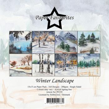 Paper Favourites - Designpapier "Winter Landscape" Paper Pack 6x6 Inch - 24 Bogen