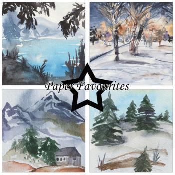 Paper Favourites - Designpapier "Winter Landscape" Paper Pack 6x6 Inch - 24 Bogen