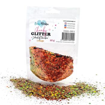 Carlijn Design - Glitzermischung "Colorshift Rainbow Orange" Chunky Glitter 20g