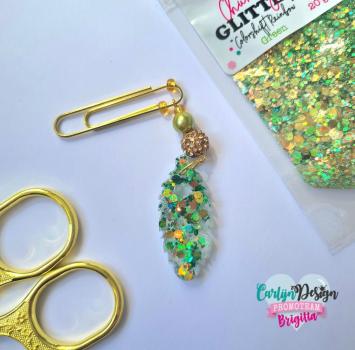 Carlijn Design - Glitzermischung "Colorshift Rainbow Green" Chunky Glitter 20g