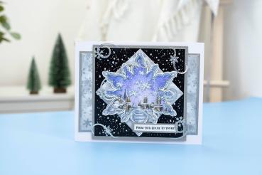 Crafters Companion - Prägefolder "Statement Snowflake" 3D Embossingfolder